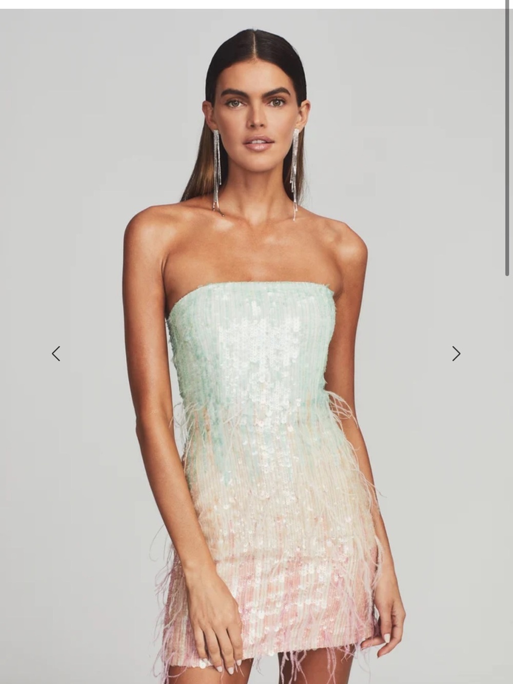 Anastasia Sequin Feather dress new with tags from Retrofete